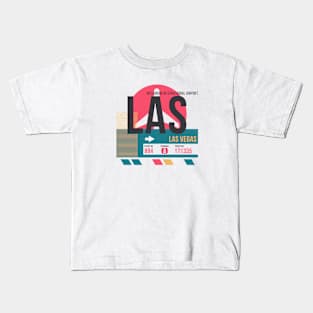 Las Vegas (LAS) Airport // Sunset Baggage Tag Kids T-Shirt